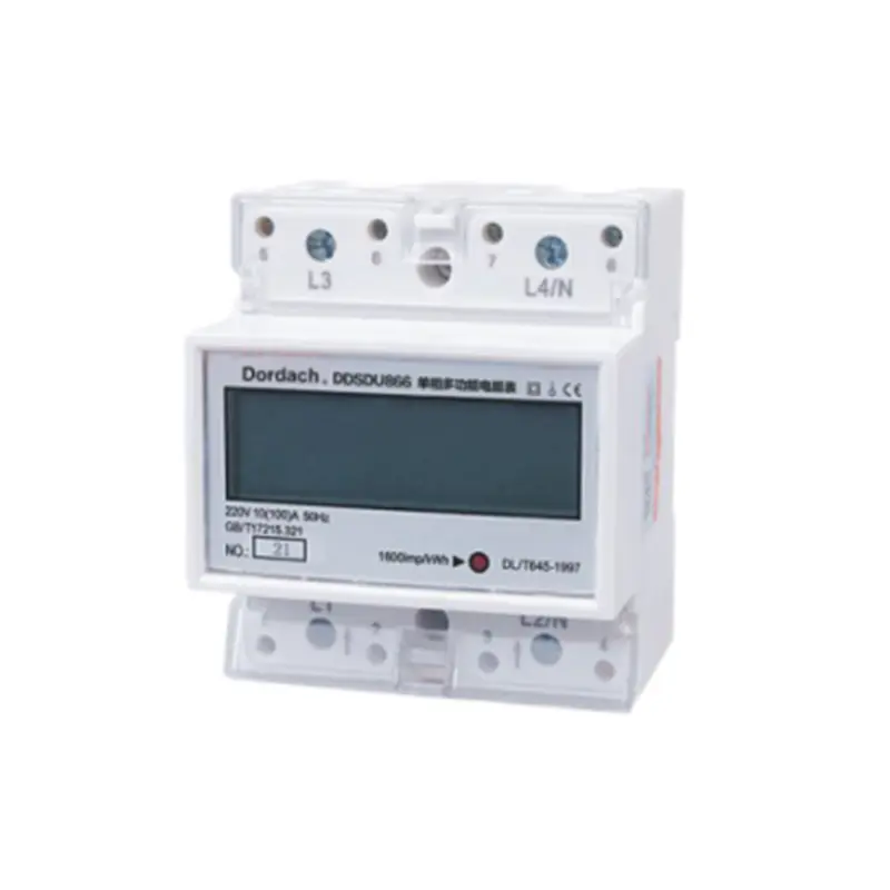 Single-Phase Guide Type Multi-Rate Electric Energy Meter (4P)