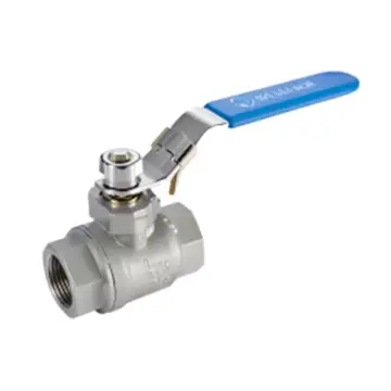 Two-piece stainless steel ball valve with internal thread