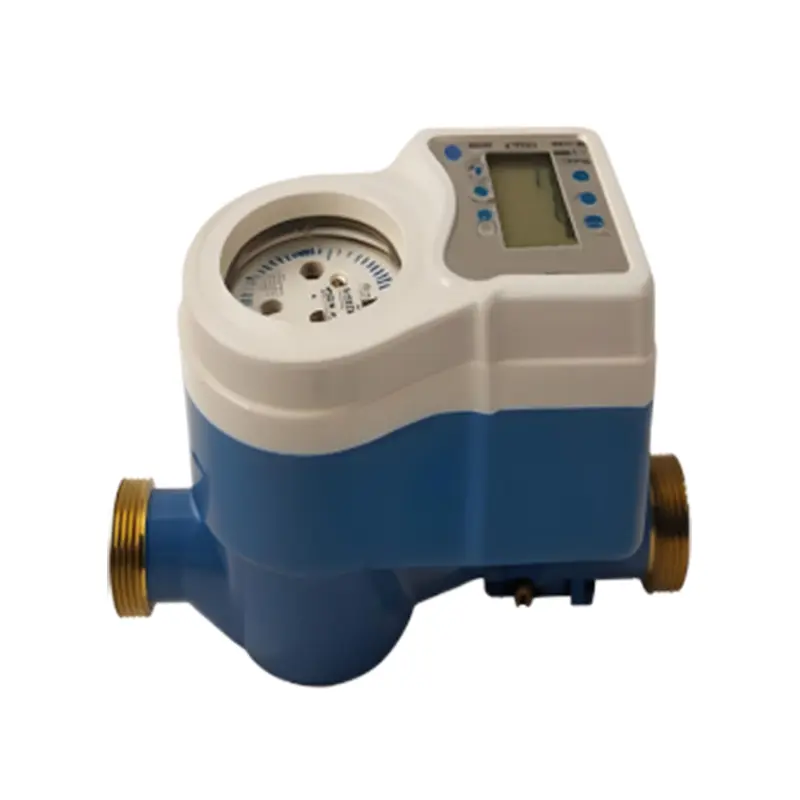 Spiral wing remote water meter
