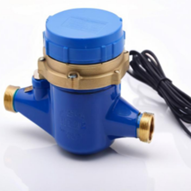 Wireless remote valve controlled water meter