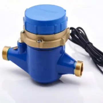 Wireless remote valve controlled water meter