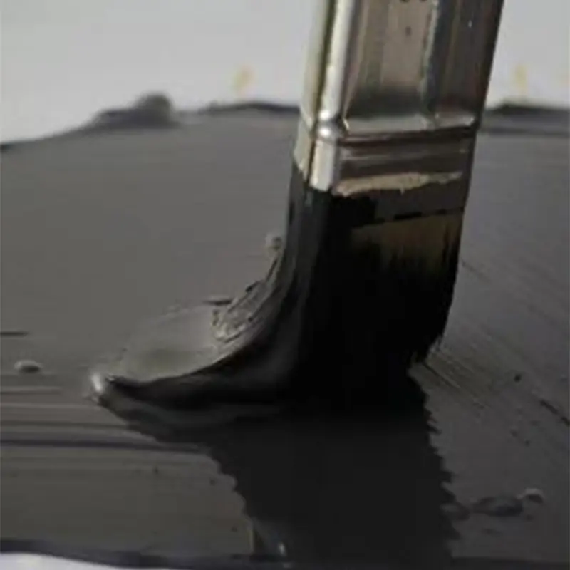 Non-curable rubber modified asphalt coating for waterproofing